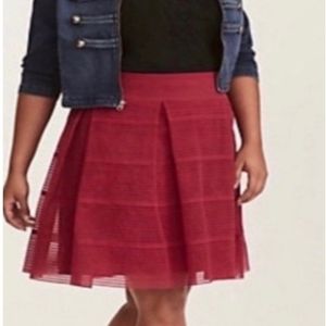 Torrid Elastic Flare Skater Skirt Pink 4